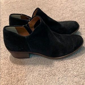 Black sued booties